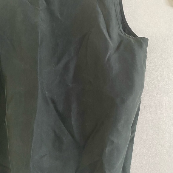 Vintage Marguerite Li Black Silk Tank L - Picture 4 of 5